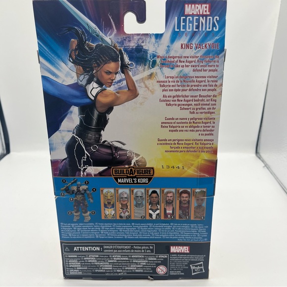 Marvel Legends Thor Love & Thunder King Valkyrie 6” Action Figure BAF Korg - Picture 10 of 12